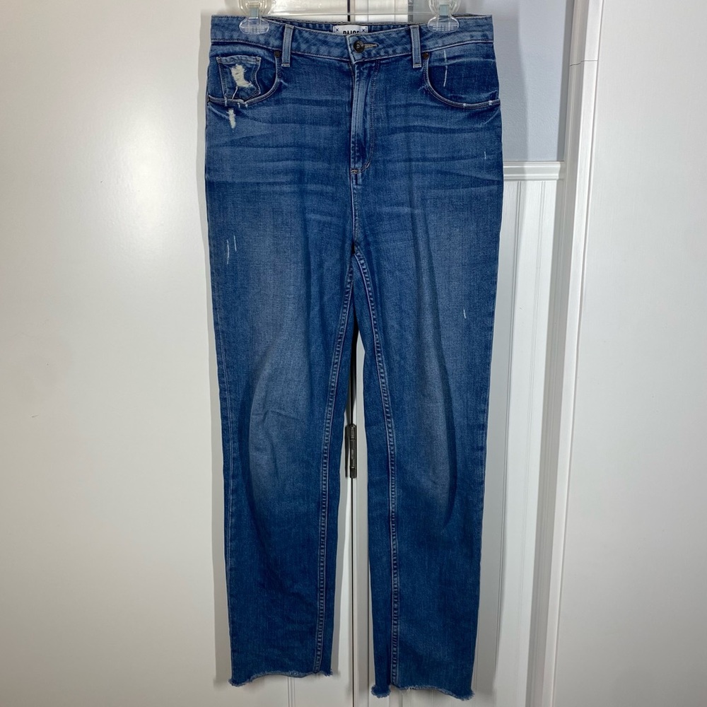 PAIGE Women's High Rise Sarah Straight Leg‎ Ankle Jeans Lorelei Size 30 normcore